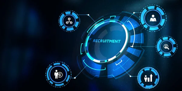 Unternehmen Technologie Internet Und Netzwerkkonzept Recruitment Karriere Mitarbeiter Interview Unternehmen — Stockfoto