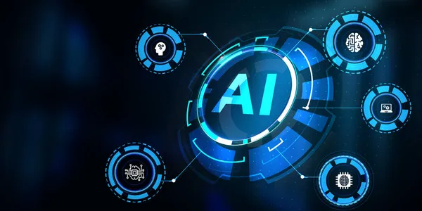 Intelligence Artificielle Apprentissage Automatique Concepts Informatiques Modernes Business Technologie Internet — Photo