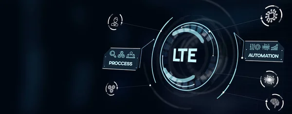 Business Tecnologia Internet Concetto Rete Lte Abbreviazione Moderna Tecnologia Concept — Foto Stock