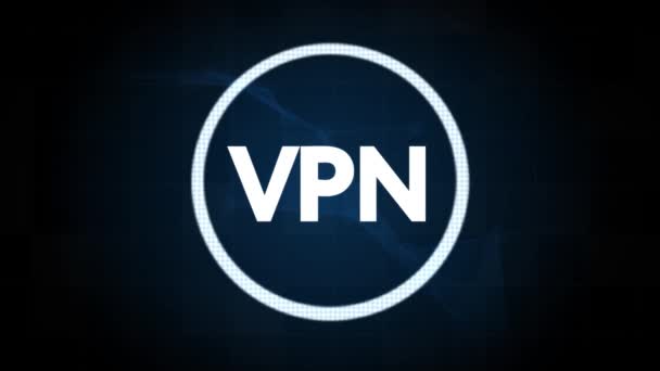 Negocios Tecnología Internet Concepto Red Seguridad Red Vpn Internet Privacidad — Vídeo de stock