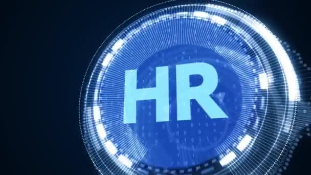 Obchodní Technologické Internetové Síťové Koncepce Human Resources Management Recruitment Employment — Stock video