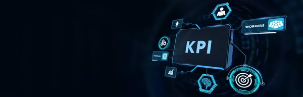 Kpi Key Performance Indicator Voor Business Concept Zakelijk Technologie Internet — Stockfoto