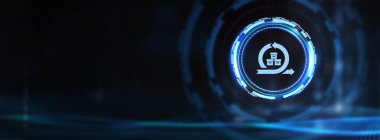 İş, Teknoloji, İnternet ve ağ konsepti. Agile Yazılım Geliştirme 3D illüstrasyon