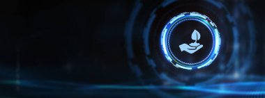 ESG Çevre Sosyal Yönetimi kavramı. Teknoloji, İnternet ve ağ konsepti 3D illüstrasyon