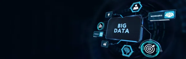 Unternehmen Technologie Internet Und Netzwerkkonzept Big Data Internet Information Illustration — Stockfoto