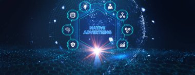 Yerel reklam internet yayını dijital pazarlama işi kavramı ile ilgilidir. İş, Teknoloji, İnternet ve Ağ Konsepti 3D illüstrasyon