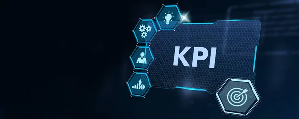 Kpi Key Performance Indicator Business Concept Företag Teknik Internet Och — Stockfoto