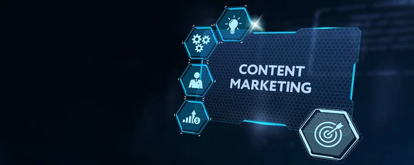 Negócios Tecnologia Internet Conceito Rede Marketing Digital Conceito Estratégia Publicidade — Fotografia de Stock