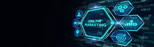 Solução Tecnologia Marketing Digital Para Conceito Negócios Online Negócios Tecnologia — Fotografia de Stock