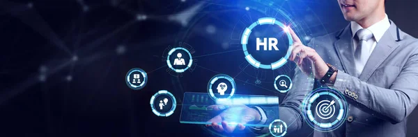 Бізнес Технології Інтернет Концепція Мережі Human Resources Management Концепт Ліцензійні Стокові Зображення