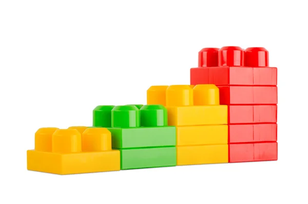 Cubi giocattolo colorati — Foto Stock