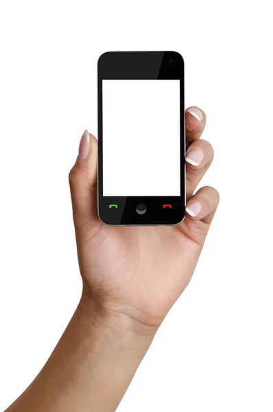 Smartphone in hand — Stock Photo, Image