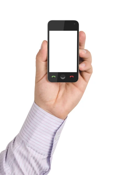 Mobile phone with a blank screen — Stock Photo, Image