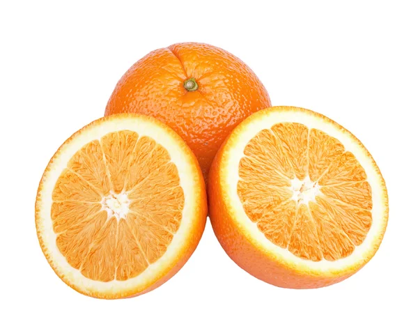 Na białym tle pomarańczowy — Zdjęcie stockowe