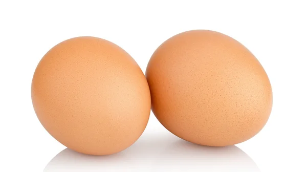 Dwa jaja kurze — Zdjęcie stockowe