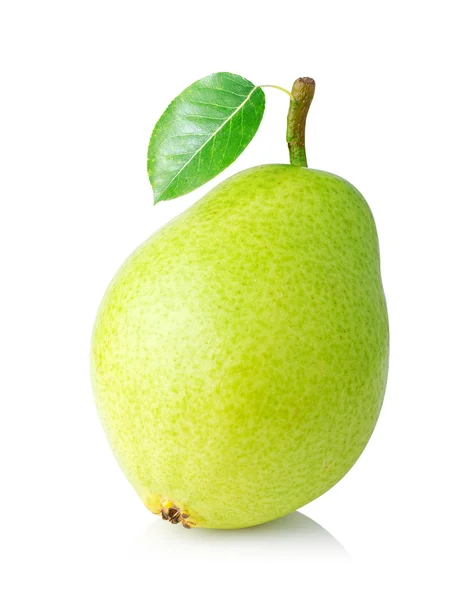Ripe pear with green — Stock Photo, Image
