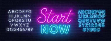 Şimdi tuğla duvar arkaplanındaki neon işaretini başlat.