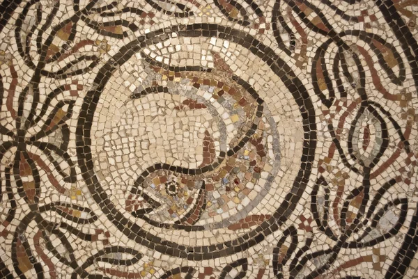 Mosaico romano con adornos y peces Fotos De Stock Sin Royalties Gratis