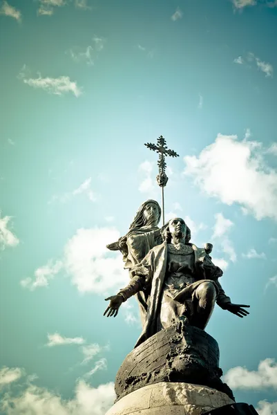 Christopher columbus monument, valladolid, Španělsko — Stock fotografie