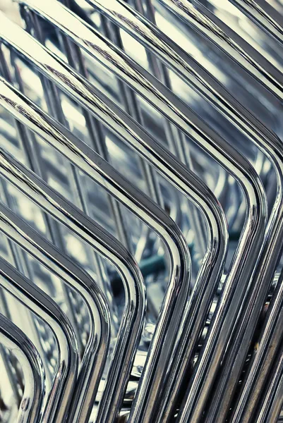 Chrome pipes abstract background — Stock Photo, Image