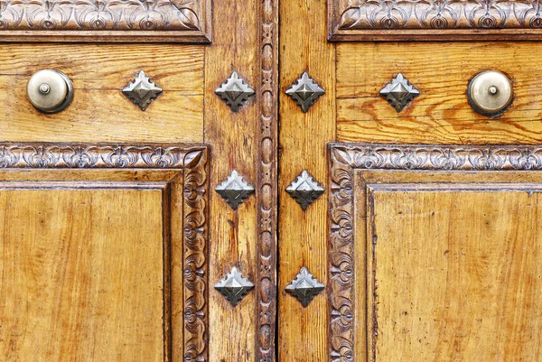 Detalhe Porta de madeira — Fotografia de Stock