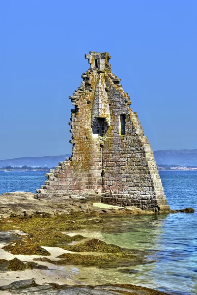 Cambados arruinou a torre, Galiza, Espanha — Fotografia de Stock