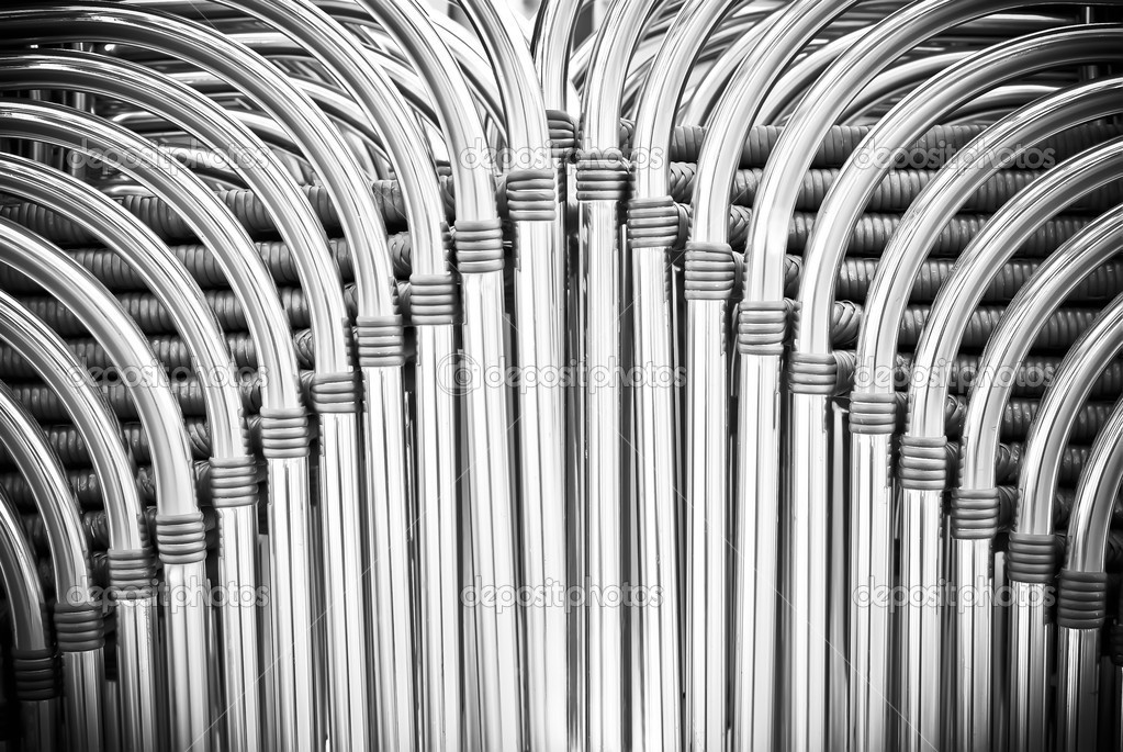 Pipes chairs abstract background