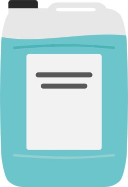 Mavi sıvılı şeffaf plastik kutu.