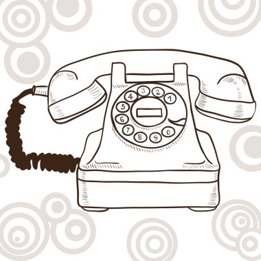 eski vintage telefon