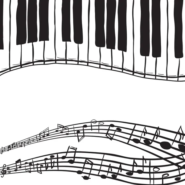 piyano tuşları ve müzik notlar