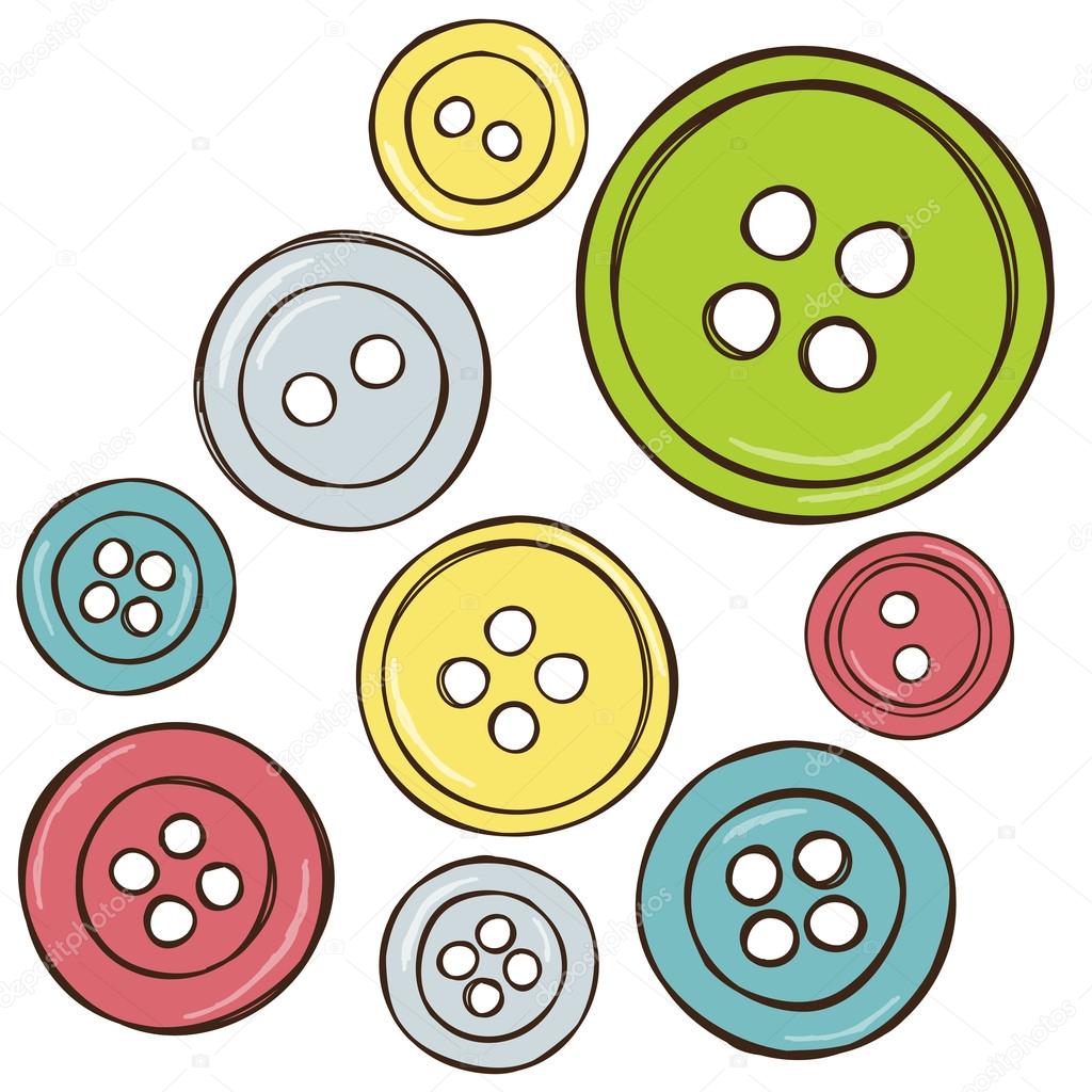 Illustration of colored buttons