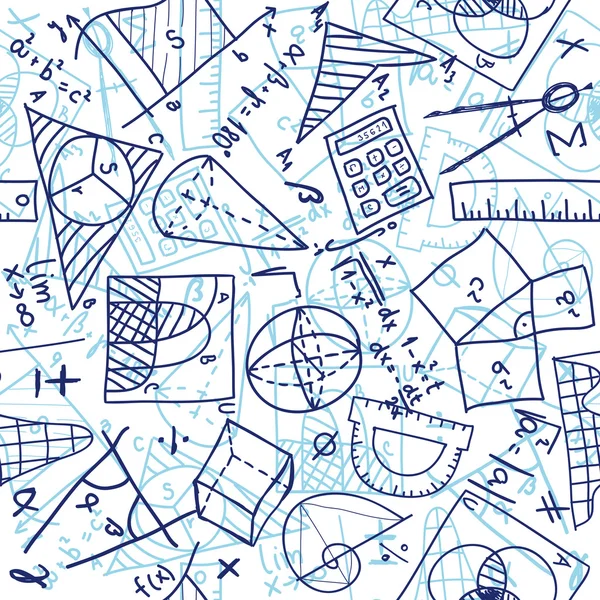 Matematica modello senza soluzione di continuità — Vettoriale Stock