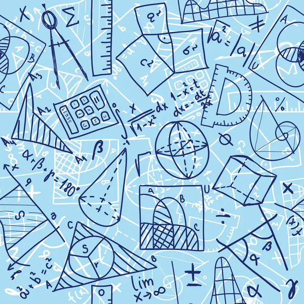 Matematica modello senza soluzione di continuità — Vettoriale Stock