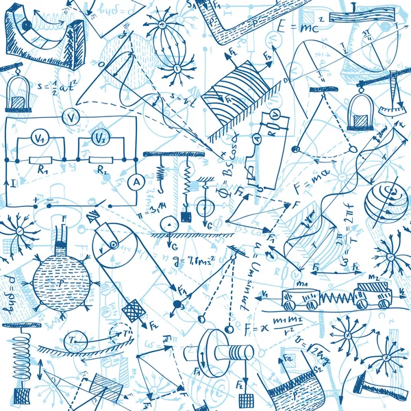 Física padrão sem costura — Vetor de Stock