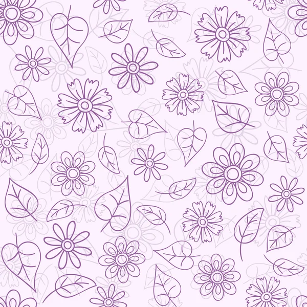 Motif floral sans couture — Image vectorielle