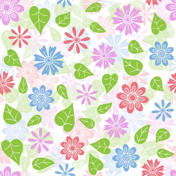 Patrón sin costura floral — Vector de stock