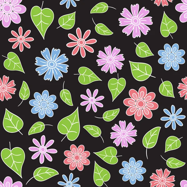 Patrón sin costura floral — Vector de stock