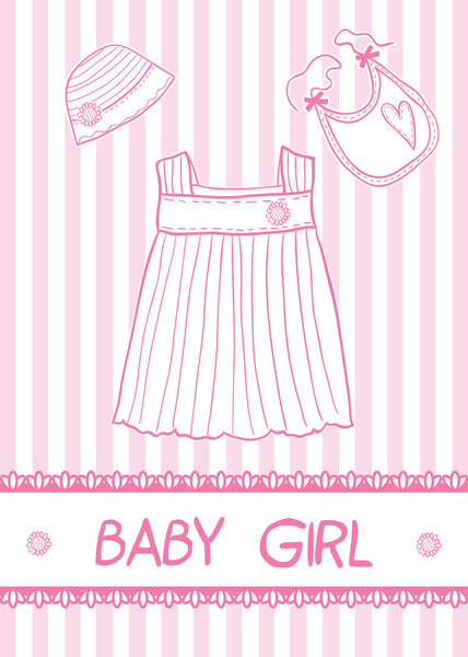 Baby girl card
