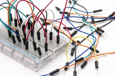 Breadboard Jumper Cable Wires clipart
