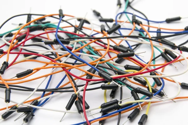 Breadboard Jumper Cable Wires — Stock Photo, Image