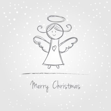 Noel meleği doodle