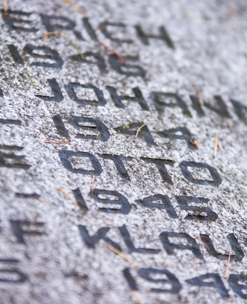 Syn på kriget minnesmärke tombstone — Stockfoto