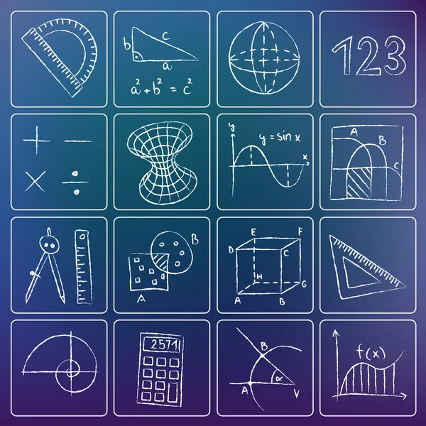 Kireçli matematik simgeleri — Stok Vektör