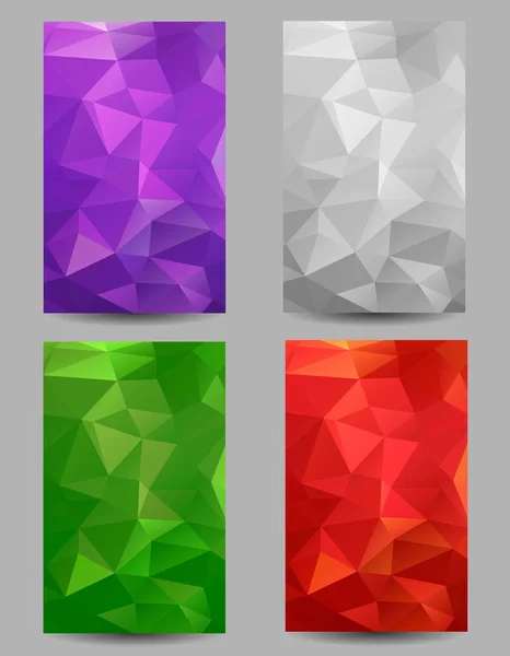 Hintergründe mit abstrakten Dreiecken — Stockvektor