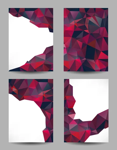 Backgrounds with abstract triangles — Wektor stockowy