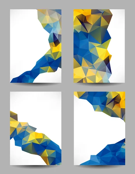 Achtergronden met abstracte driehoeken — Stockvector