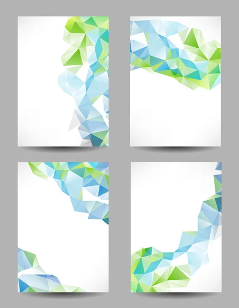 Backgrounds with abstract triangles — Stock Vector