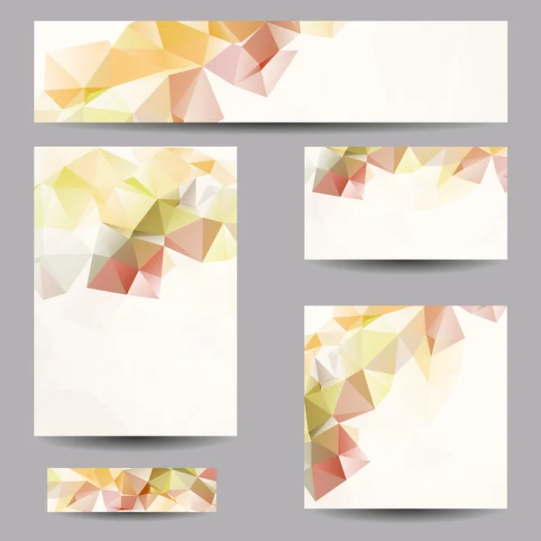 Fond avec des triangles abstraits — Image vectorielle