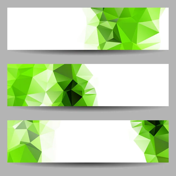 Banner mit abstrakten Dreiecken — Stockvektor