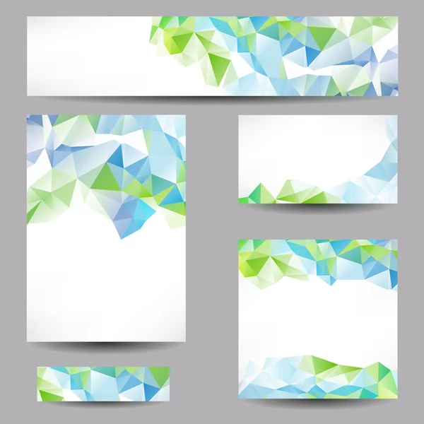 Backgrounds with abstract triangles — Stock Vector